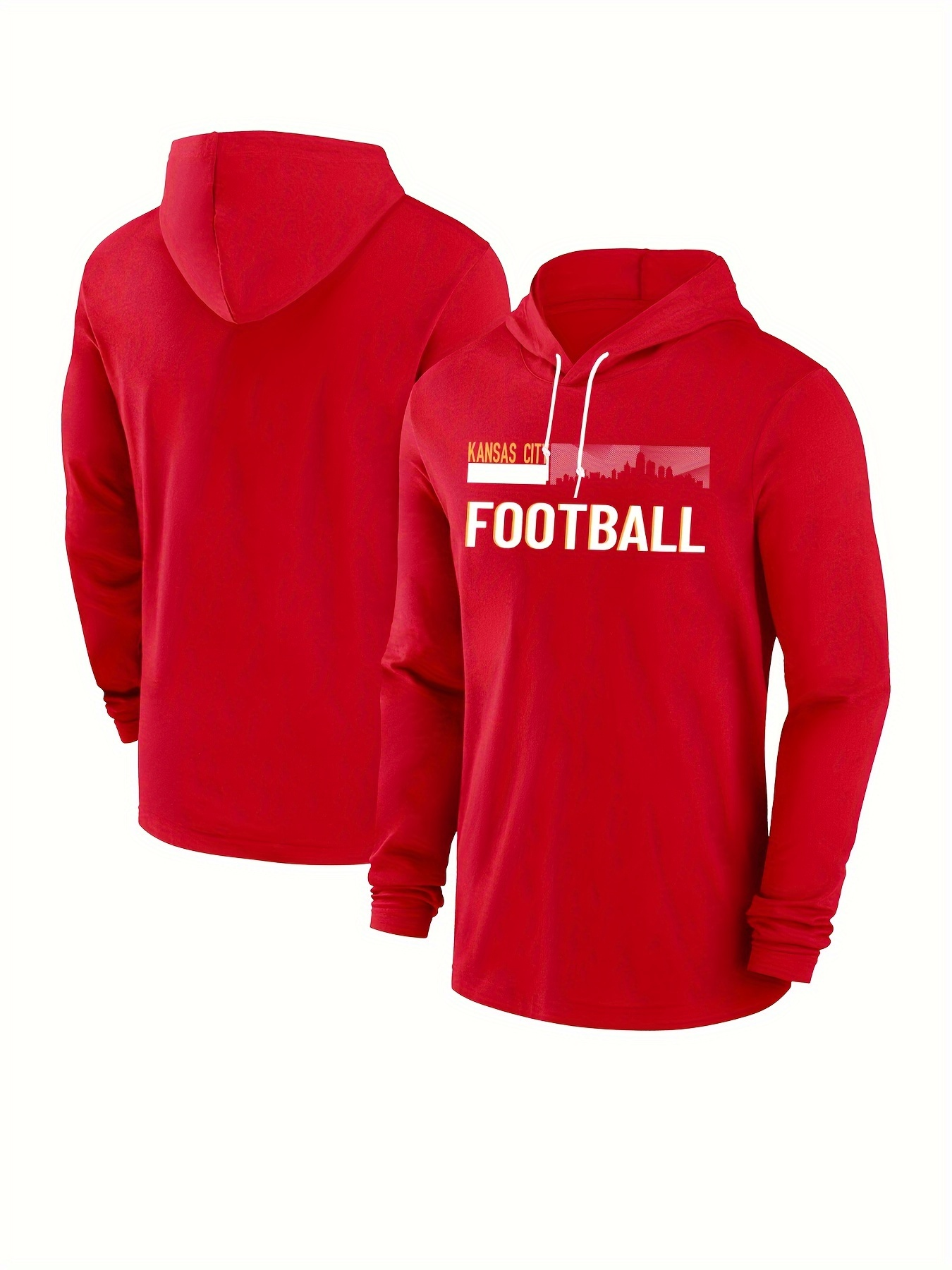 Men Kansas City Chiefs red 2025 NFL hoodie